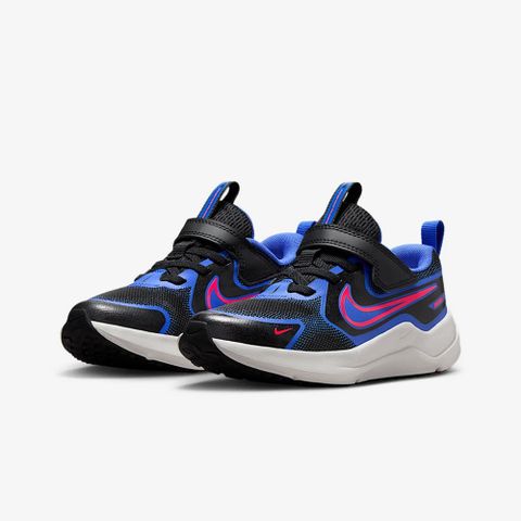 NIKE 耐吉 NIKE COSMIC RUNNER PSV 童鞋 中大童 籃球鞋 魔鬼氈 黑藍粉-HM4400002