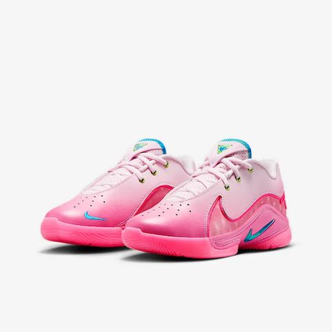 【NIKE】LEBRON XXII SN GS 童鞋 大童 女鞋 籃球鞋 LBJ 粉紅 藍-HV8617600