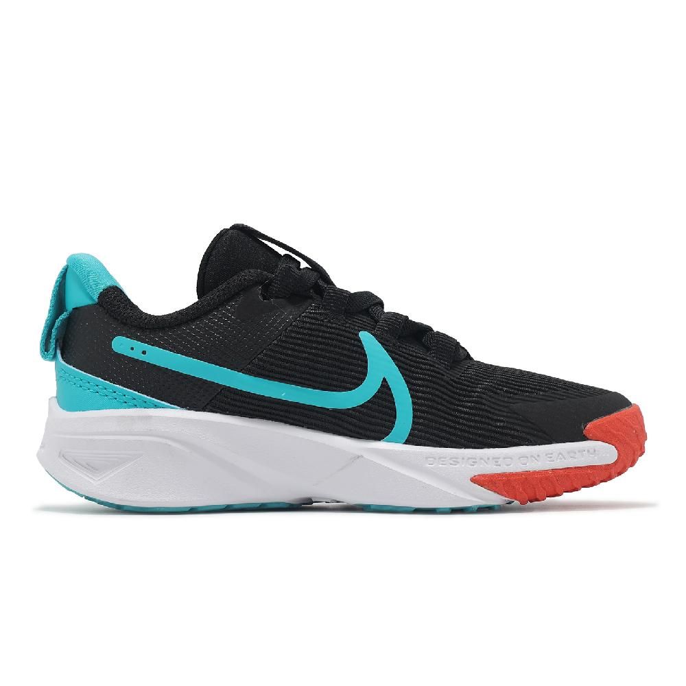 NIKE 耐吉 慢跑鞋 Star Runner 4 NN PS 中童 黑 藍 緩震 運動鞋 DX7614-009