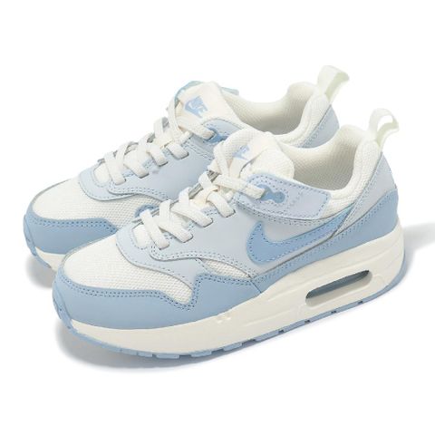 休閒鞋 Air Max 1 Easyon PS 中童 藍 白 小朋友 氣墊 拼接 緩衝 運動鞋 DZ3308-116