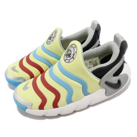 NIKE 耐吉 童鞋 Dynamo Go SE PS 黃 藍 中童 小朋友 毛毛蟲鞋 DZ4127-700