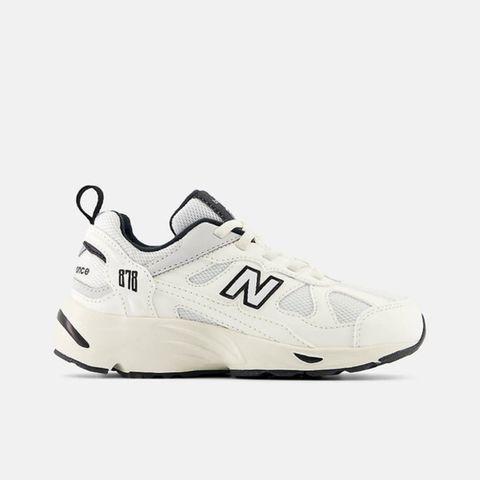 New Balance 紐巴倫 New Balance 878 [PV878ST1] 中童 運動休閒鞋 寬楦 舒適 穿搭 海鹽 白黑