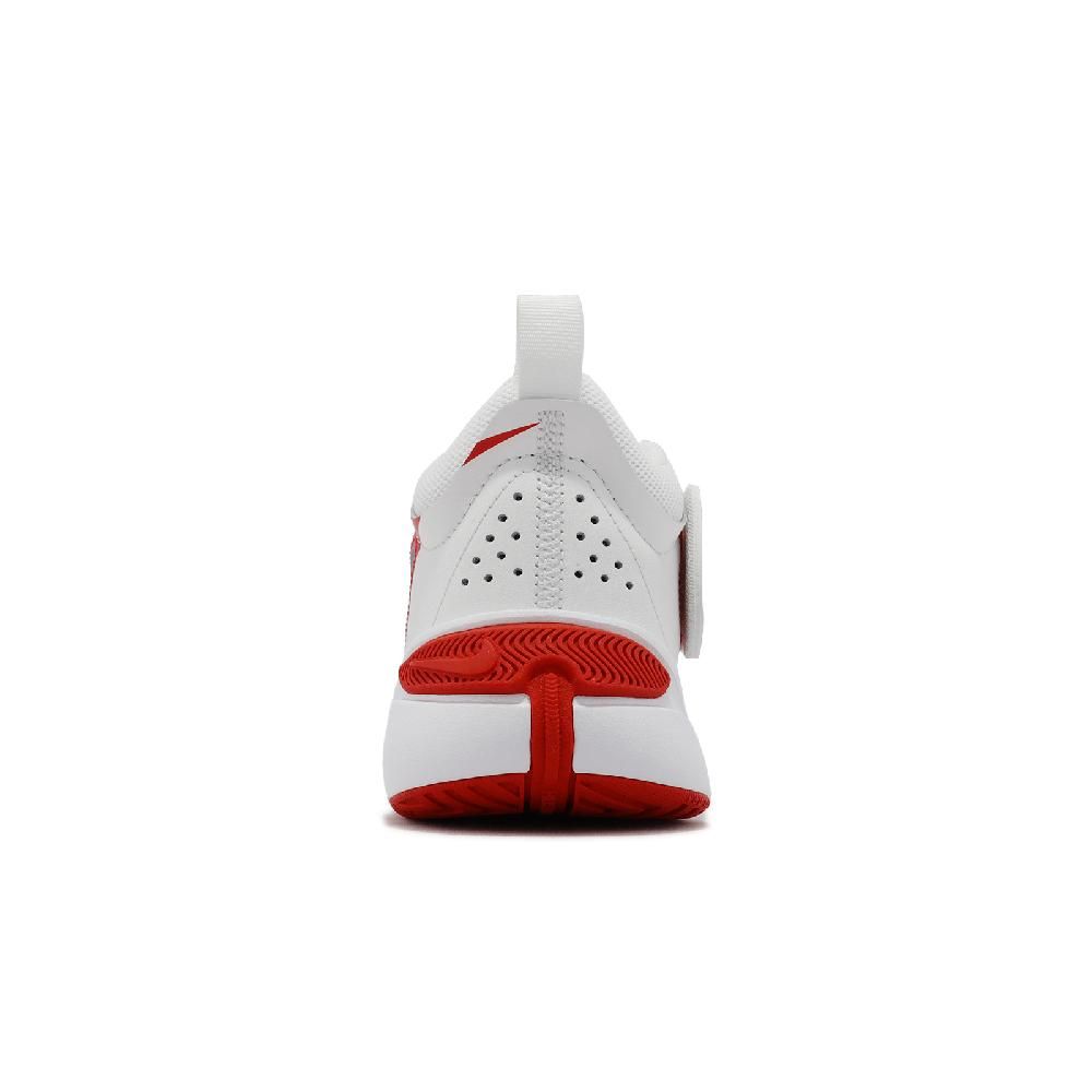 NIKE 耐吉 籃球鞋 Team Hustle D 11 GS 大童鞋 女鞋 白 紅 魔鬼氈 運動鞋 DV8996-102