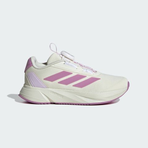 adidas 愛迪達 Adidas Duramo SL Boa K [IE9102] 中童 慢跑鞋 運動鞋 旋鈕式鞋帶 緩震 米白 粉紫