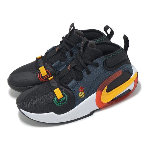NIKE 耐吉 籃球鞋 Air Zoom Crossover 2 SE GS 大童 女鞋 黑 藍 氣墊 運動鞋 FQ7370-001