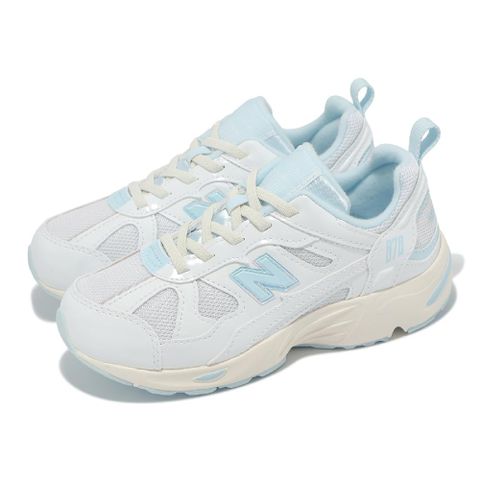 New Balance 紐巴倫 休閒鞋 878 中童 寬楦 白 藍 緩衝 復古 小朋友 運動鞋 NB PV878AC1-W