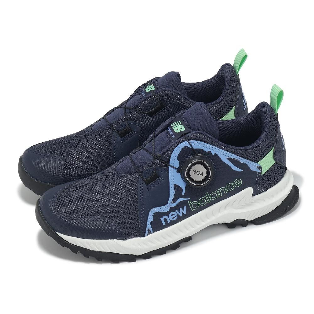 New Balance 紐巴倫 越野跑鞋 DynaSoft Trail Magic BOA 中童 寬楦 藍 小朋友 運動鞋 NB GTBTRBG1-W