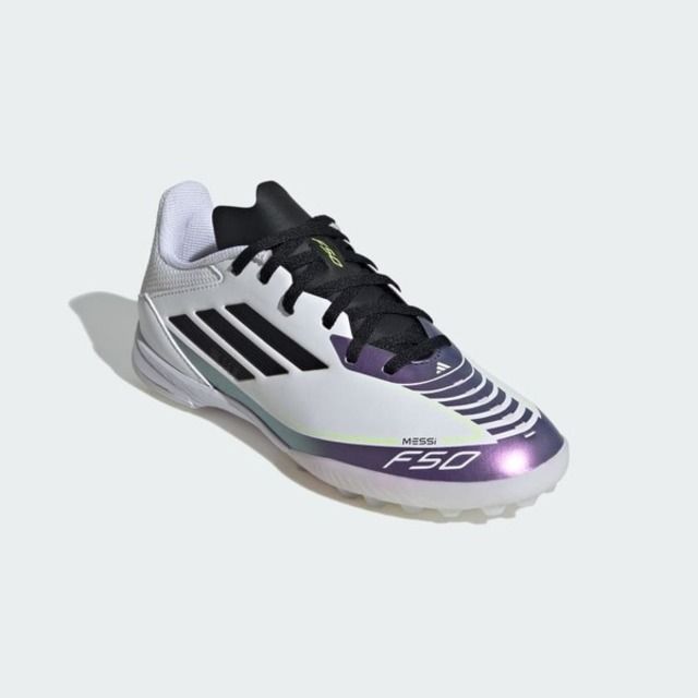 adidas 愛迪達 Adidas F50 League Tf J Messi IE9082 大童 足球鞋 梅西 白 紫
