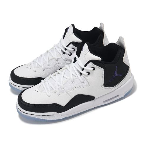 休閒鞋 Jordan Courtside 23 GS 大童 白 黑 氣墊 緩衝 皮革 運動鞋 AR1002-104