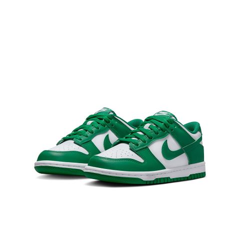 【NIKE】NIKE DUNK LOW GS 中大童 休閒鞋 白綠-FB9109114