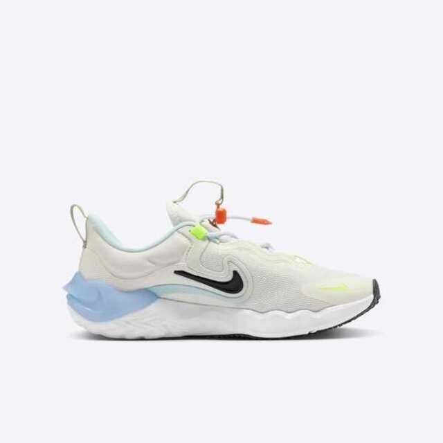 NIKE 耐吉 Nike Run Flow SE PS [HV1803-101] 大童 慢跑鞋 運動鞋 緩震 米白 冰藍