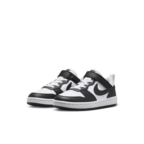 【NIKE】COURT BOROUGH LOW RECRAFT PS 中大童鞋 休閒鞋 黑色 白 -DV5457131