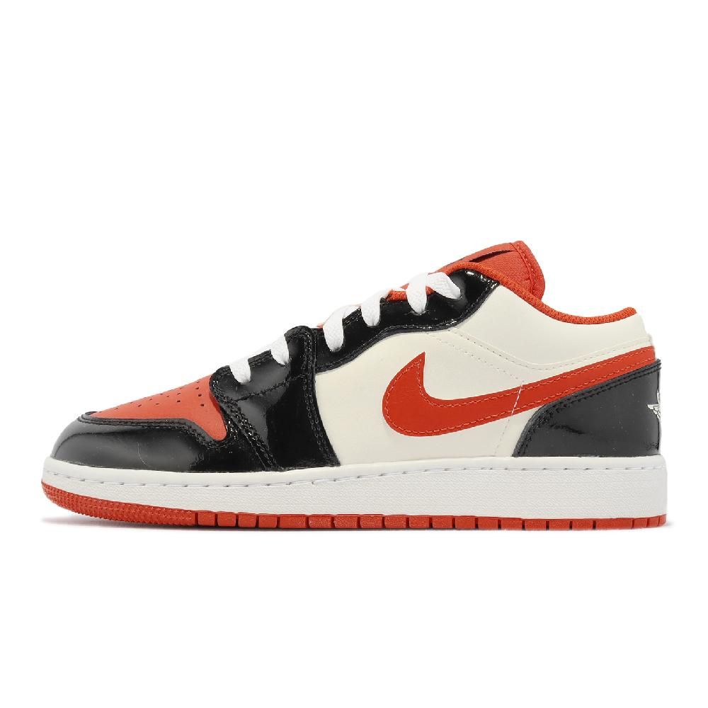 NIKE 耐吉 休閒鞋 Air Jordan 1 Low SE GS 女鞋 大童鞋 橘 黑 萬聖節 漆皮 AJ1  DV1335-800