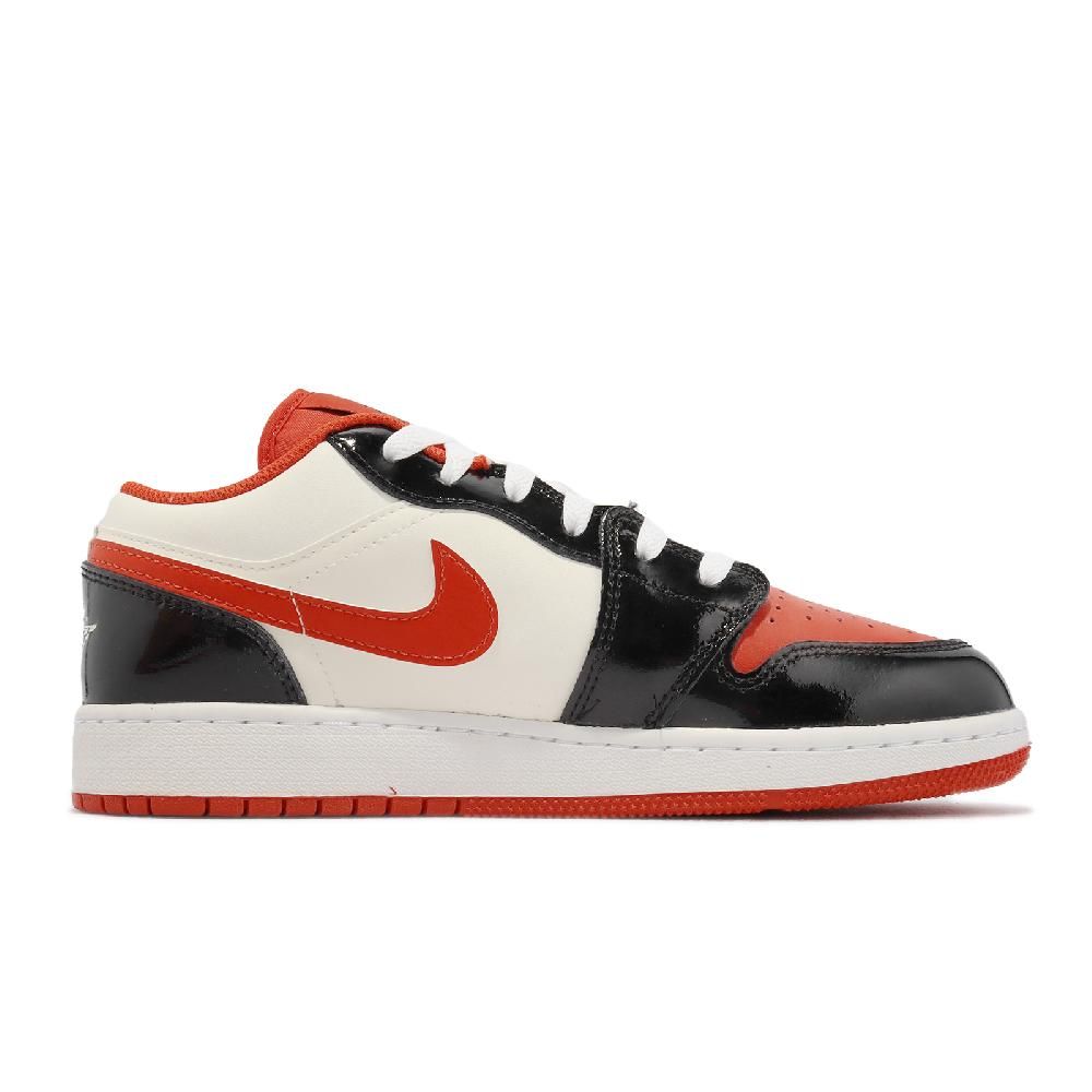 NIKE 耐吉 休閒鞋 Air Jordan 1 Low SE GS 女鞋 大童鞋 橘 黑 萬聖節 漆皮 AJ1  DV1335-800