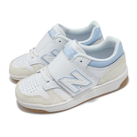 休閒鞋 480 中童 寬楦 米白 藍 魔鬼氈 膠底 復古 小朋友 運動鞋 NB PHB480IG-W