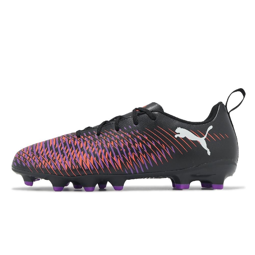 PUMA 彪馬 足球鞋 Future 8 Play FG/AG JR 大童 中童 橘紫 黑 抓地 人造草皮 運動鞋 10814401