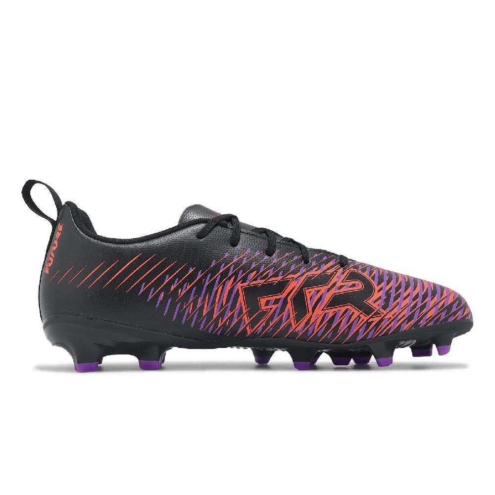 PUMA 彪馬 足球鞋 Future 8 Play FG/AG JR 大童 中童 橘紫 黑 抓地 人造草皮 運動鞋 10814401