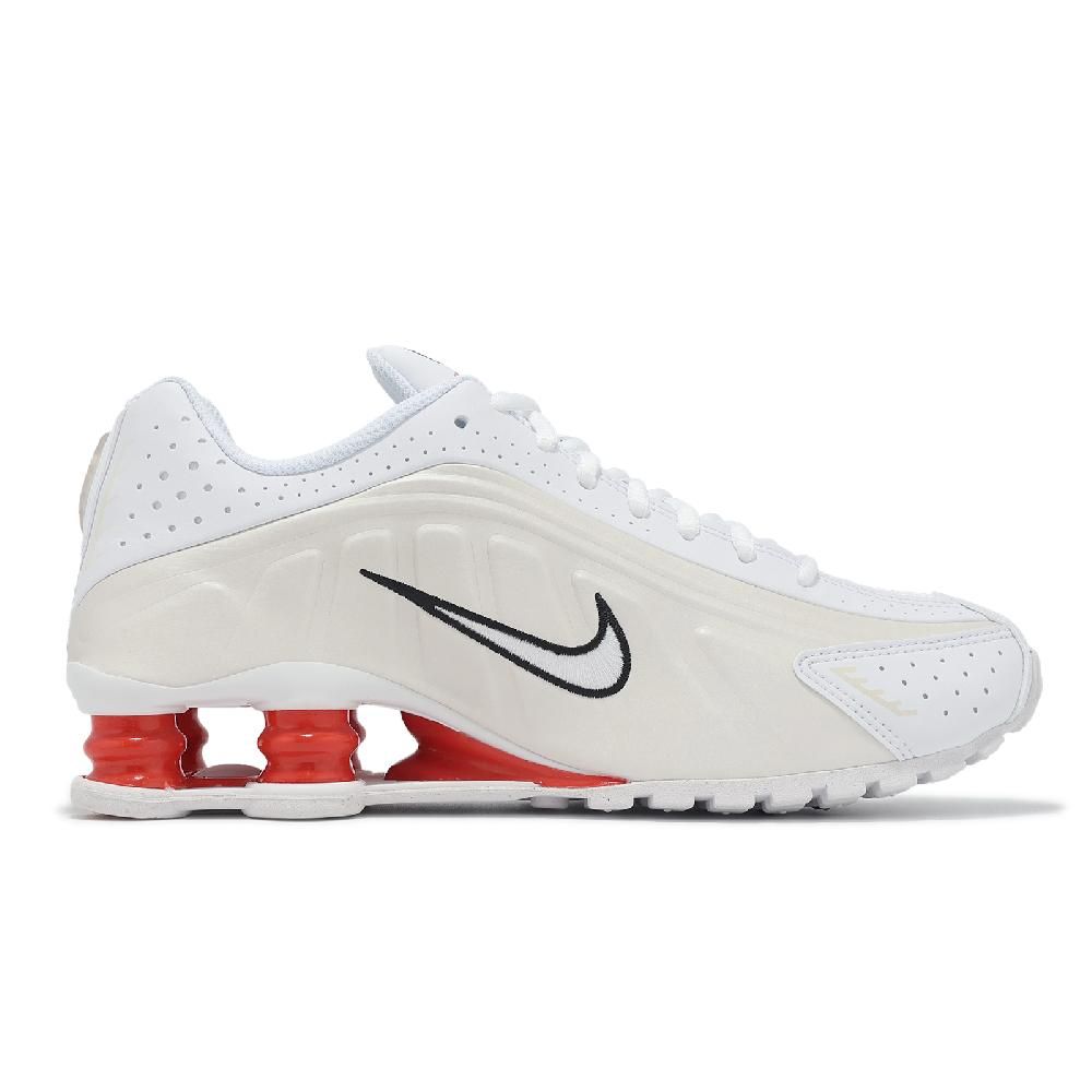 NIKE 耐吉 休閒鞋 Shox GS 大童 女鞋 彈簧鞋 白 紅 米白 緩震 CW2626-102