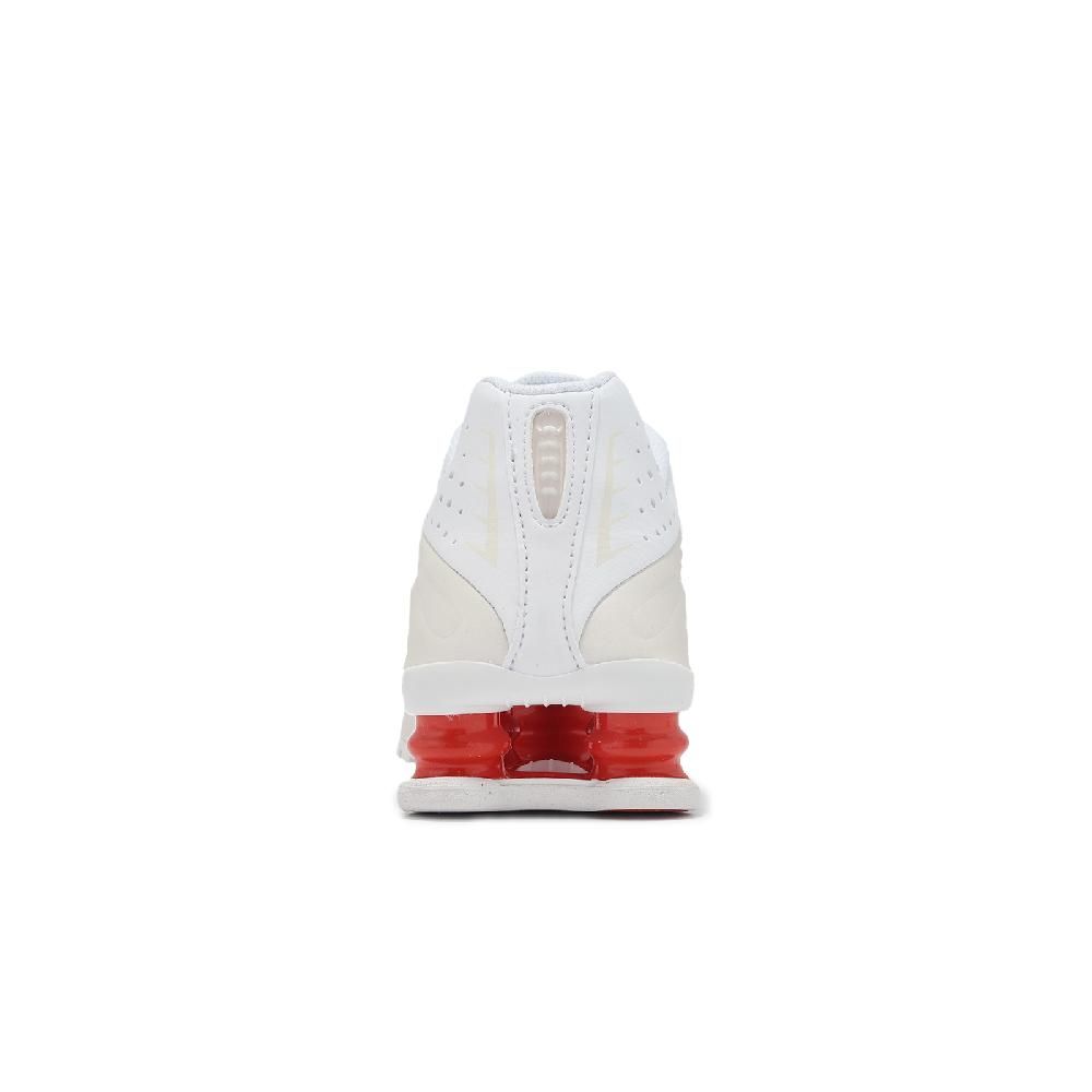 NIKE 耐吉 休閒鞋 Shox GS 大童 女鞋 彈簧鞋 白 紅 米白 緩震 CW2626-102