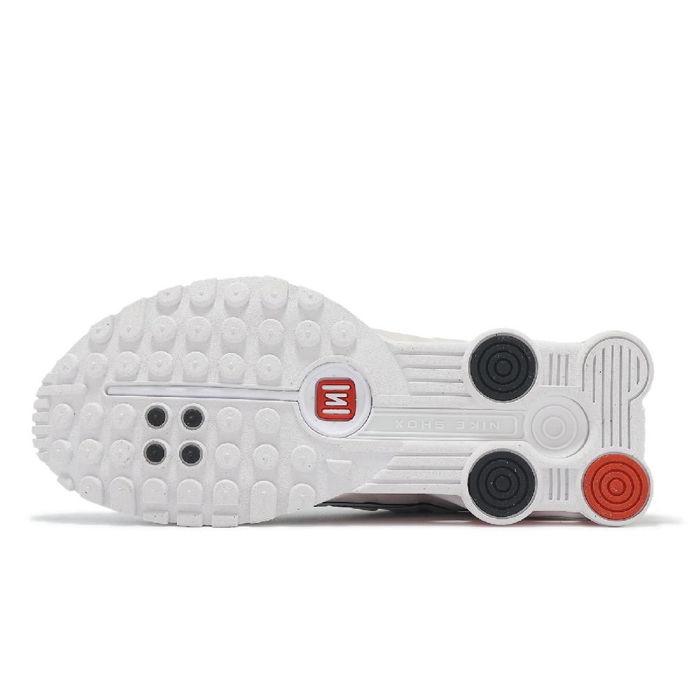 NIKE 耐吉 休閒鞋 Shox GS 大童 女鞋 彈簧鞋 白 紅 米白 緩震 CW2626-102