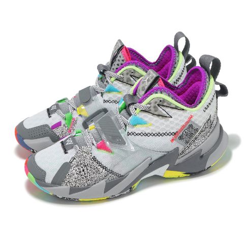 NIKE 耐吉 籃球鞋 Jordan Why Not Zer0.3 GS 大童 女鞋 灰 忍者龜 室外 氣墊 CD5804-100