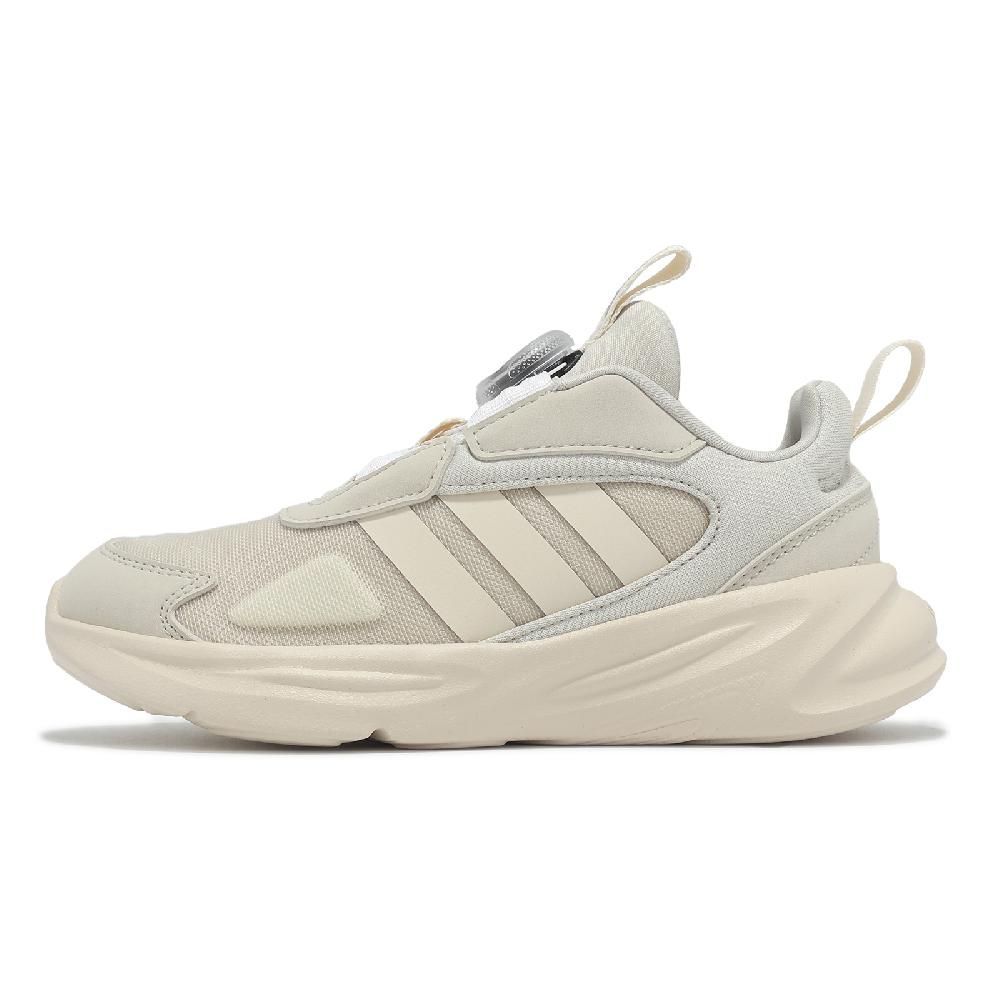 adidas 愛迪達 慢跑鞋 Ozelle BOA K 中童 童鞋 旋鈕 米白 運動鞋  IE6407