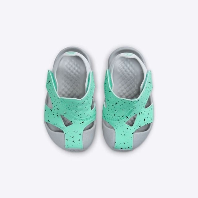 NIKE 耐吉 Nike Jordan Flare TD [CI7850-302] 小童 運動休閒涼鞋 魔鬼氈 輕便 舒適 綠灰
