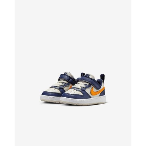 【NIKE】COURT BOROUGH LOW RECRAFT TD 嬰幼 童鞋 休閒鞋 白 深藍-DV5458126