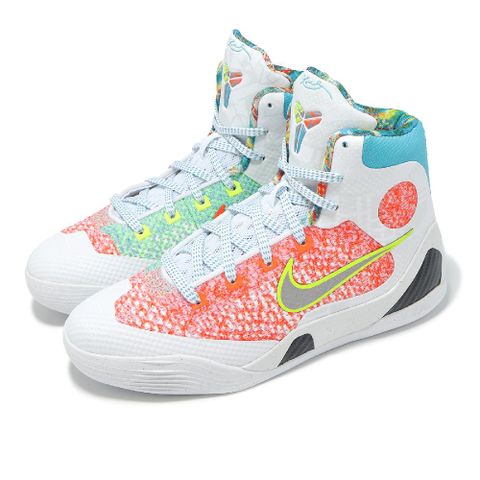 NIKE 耐吉 籃球鞋 Kobe 9 IX Elite High Protro GS 大童 女鞋 白 橘 HJ9446-100