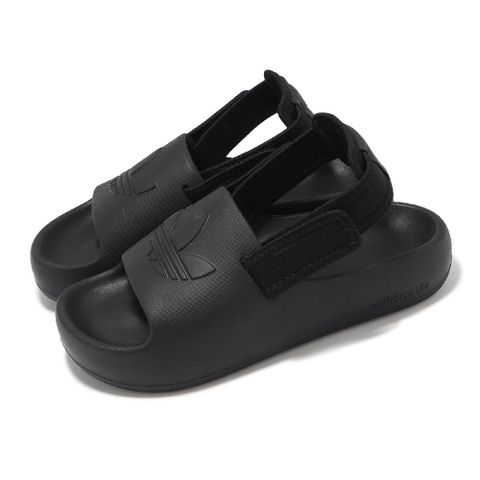 涼鞋 ADIFOM Adilette J 中童 黑 小朋友 一體式 魔鬼氈 涼拖鞋 IG8166