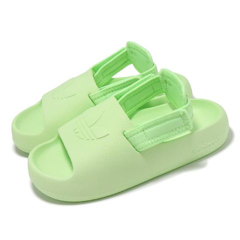 涼拖鞋 Adifom Adilette C 中童 綠 厚底 一體式 小朋友 童鞋 IG8436