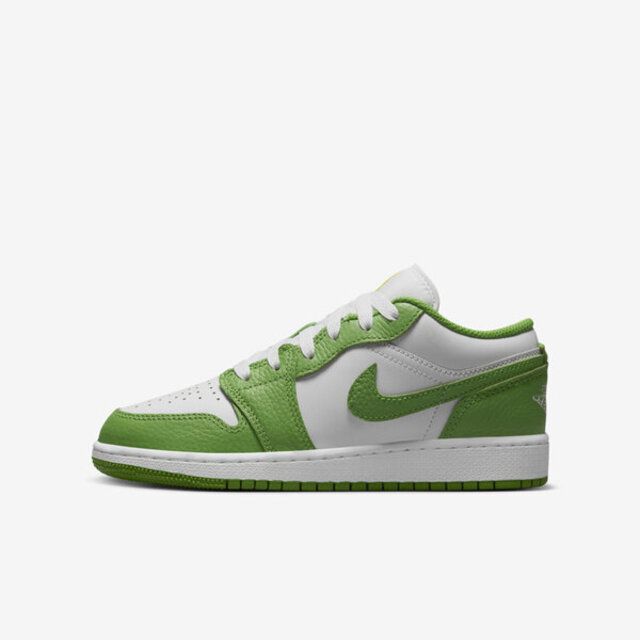 NIKE 耐吉 Nike Air Jordan 1 Low SE BG [HF4779-100] 大童 休閒鞋 經典 低筒 葉綠素 白綠