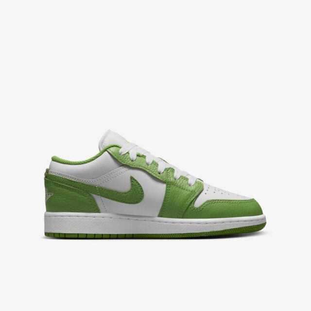 NIKE 耐吉 Nike Air Jordan 1 Low SE BG [HF4779-100] 大童 休閒鞋 經典 低筒 葉綠素 白綠
