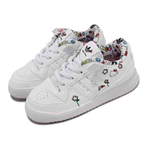 童鞋 Forum Low EL I 小童 幼童 白 皮革 Hello Kitty 聯名款 愛迪達 IG0302