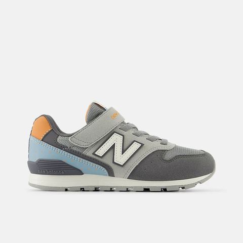 New Balance [YV996PB3] 中大童 休閒鞋 經典 復古 W寬楦 NB 996 魔鬼氈 舒適 灰藍橘