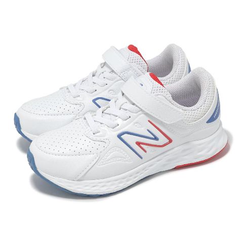 童鞋 Fresh Foam 76T V1 寬楦 白 藍色瑪瑙 中童 小朋友 運動鞋 NB PA76TBR1-W
