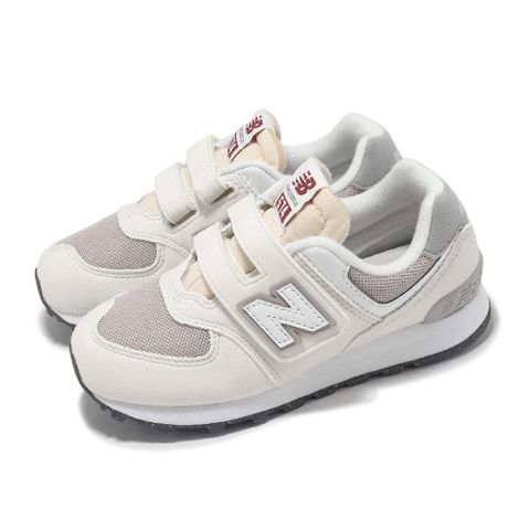 休閒鞋 574 Wide 中童 寬楦 小朋友 海鹽 白 麂皮 網布 魔鬼氈 運動鞋 NB PV574RCD-W