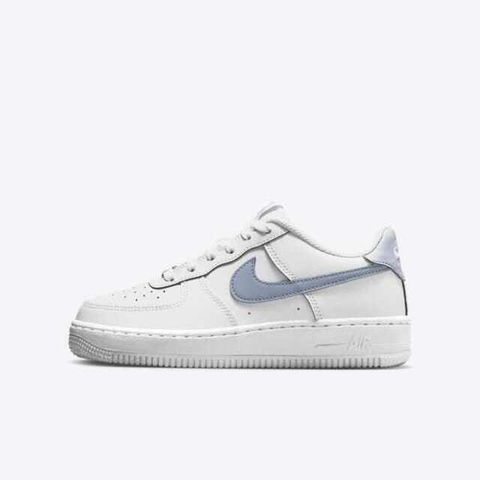 Nike Air Force 1 GS CT3839-112 大童 運動休閒鞋 白色幽靈 舒適 穿搭 白 灰藍