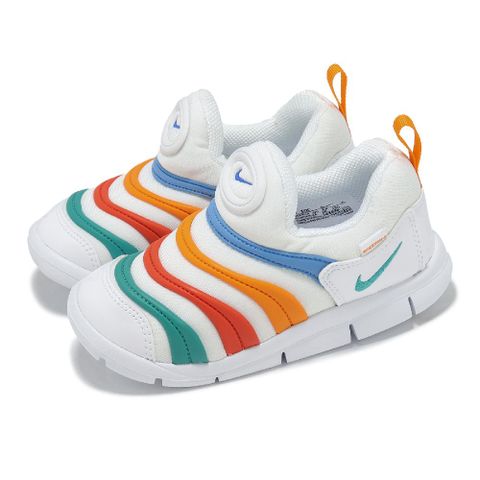 休閒鞋 Dynamo Free TD 小童 學步鞋 白 彩 毛毛蟲 運動鞋 343938-106