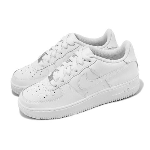 休閒鞋 Air Force 1 LE GS 大童鞋 女鞋 白 全白 皮革 AF1 經典 DH2920-111
