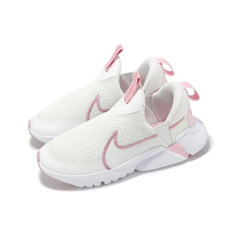 慢跑鞋 Flex Plus 2 PS 中童 小朋友 白 粉紅 套入式 運動鞋 DV9000-100