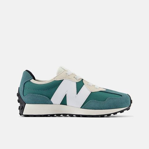 New Balance 紐巴倫 327 [PH327BD] 中童 運動休閒鞋 寬楦 彈性鞋帶 舒適 綠
