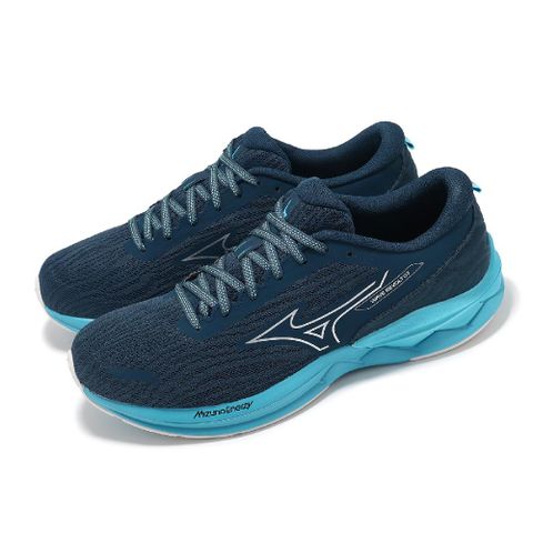 MIZUNO 美津濃 慢跑鞋 Wave Revolt 3 男鞋 藍 入門款 緩衝 運動鞋 J1GC2481-54