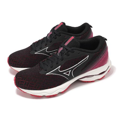 MIZUNO 美津濃 慢跑鞋 Wave Prodigy 6 女鞋 黑 紫 入門款 高回彈 運動鞋 J1GD2410-22