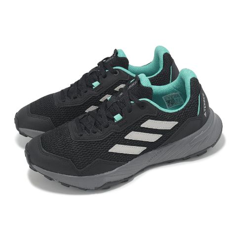 ADIDAS 愛迪達 越野跑鞋 Tracefinder W 女鞋 黑 藍 網布 抓地 戶外 運動鞋 IE5909