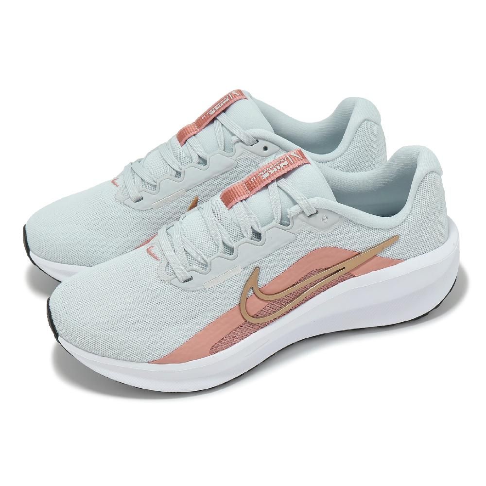 NIKE 耐吉 慢跑鞋 Wmns Downshifter 13 女鞋 白 粉紅 透氣 基本款 運動鞋 FD6476-108