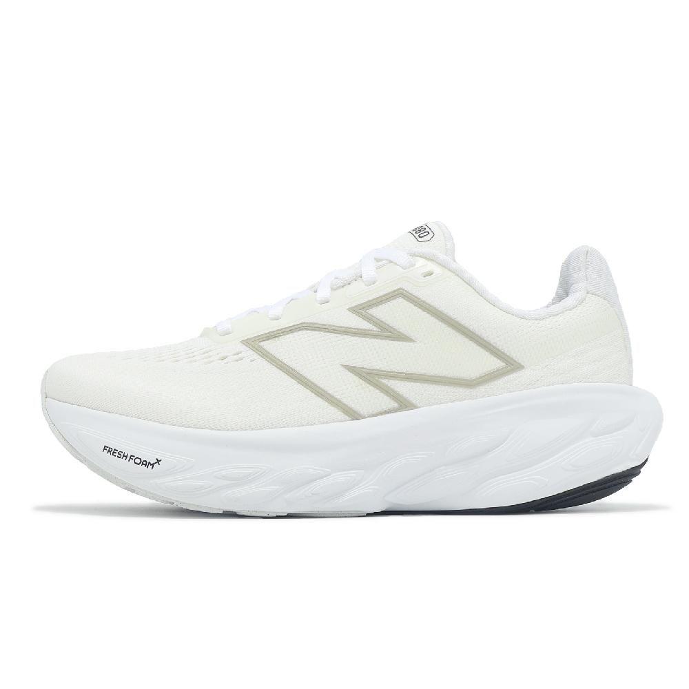 NEW BALANCE 慢跑鞋 Fresh Foam X 1080 V14 D 女鞋 寬楦 白 淺金屬金 運動鞋 NB W1080W14-D