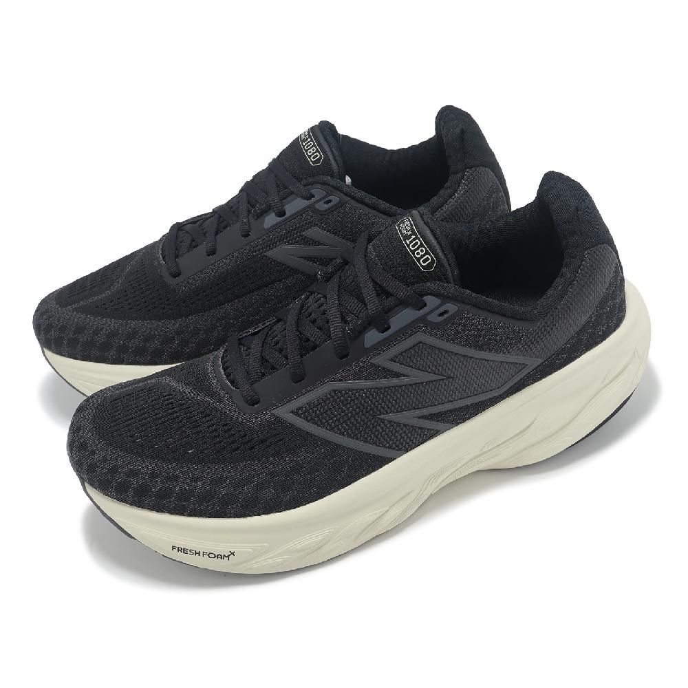 New Balance 慢跑鞋 Fresh Foam X 1080 V14 2E 男鞋 寬楦 黑 磁石灰 緩衝 運動鞋 NB M1080B14-2E