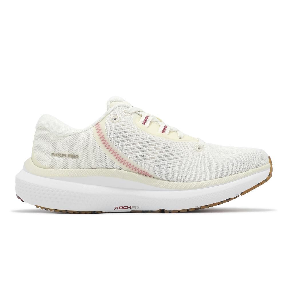 SKECHERS 斯凱奇 慢跑鞋 Go Run Pure 4 女鞋 白 紅 緩衝 輕量 針織 橡膠大底 運動鞋 172082OFWT