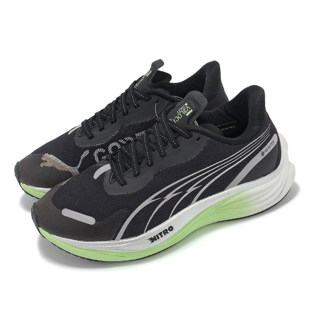 PUMA 慢跑鞋 Velocity Nitro 3 GTX Wns 女鞋 黑白 防水 氮氣中底 運動鞋 37980201